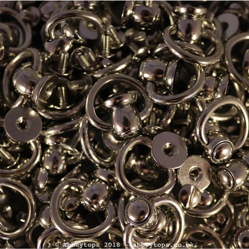 Swivel stud with ring leather - ring,