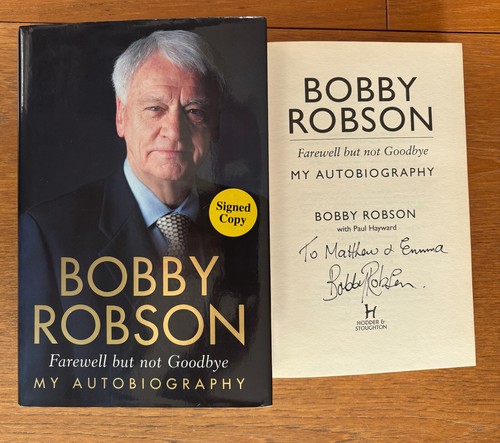 Bobby robson signed farewell - bobby,