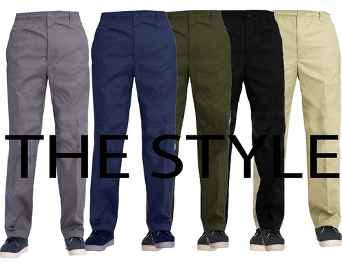 Mens elasticated waist work - mens,