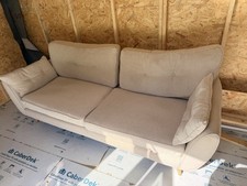 French Connection Beige Sofa 3
