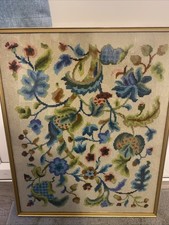 Vintage 1950s Floral Tapestry