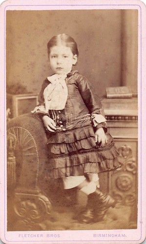 Victorian girl standing - victorian,