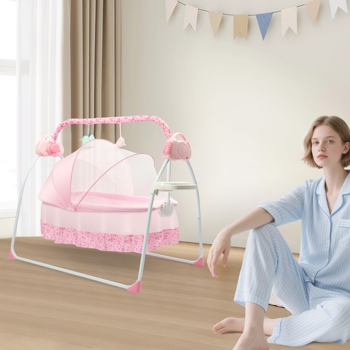 Pink electric baby rocker - electric,