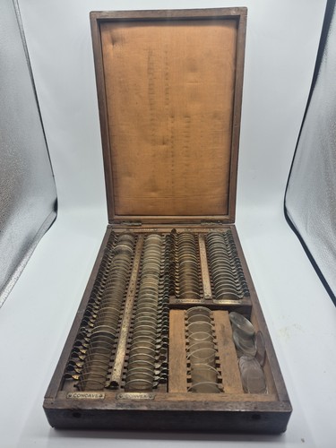 Antique opticians trial - opticians, lens