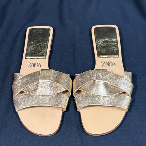 Zara womens 8 - womens, gold