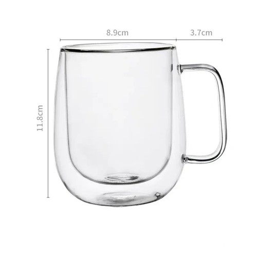Double wall glass coffee - double,