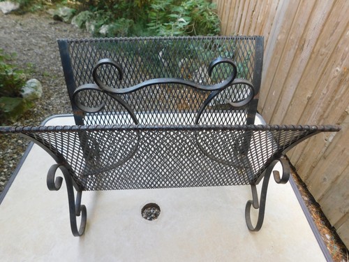 Wrought iron metal magazine