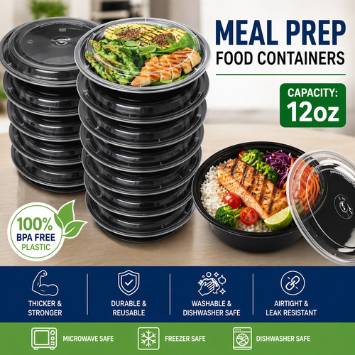 Mart 12oz round meal prep - 12oz,