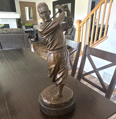 Golfer bronze bobby jones - golfer,