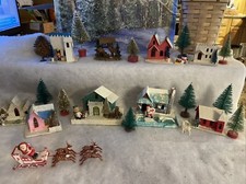 VINTAGE PUTZ VILLAGE HOUSES