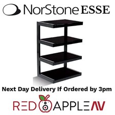 Norstone ESSE Black With 4 Shelves HiFi Rack / Stand/ AV Furniture