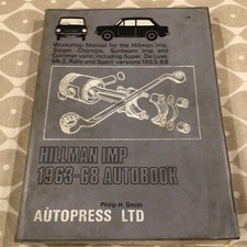 WORKSHOP MANUAL HILLMAN IMP