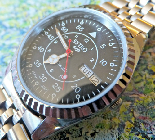Seiko black fleiger style - seiko, style"