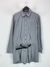Zara Grey Striped Button Up