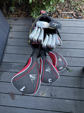 FULL MENS RIGHT HANDED DUNLOP TOUR RED GOLF SET WITH DUNLOP STAND BAG. Free Post
