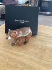 Jewelled Brown Bear Trinket Box By Juliana