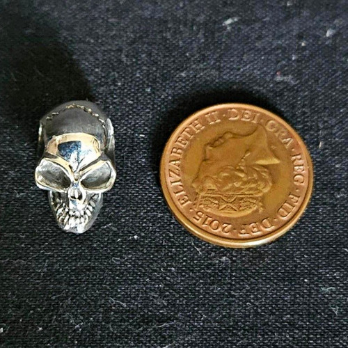 925 sterling silver skull head - 925,