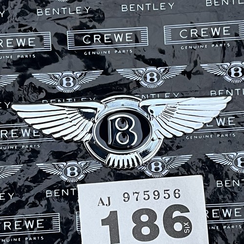 Bentley metal chrome car - bentley, badge