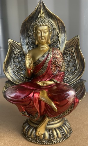 Red gold thai buddha - red,