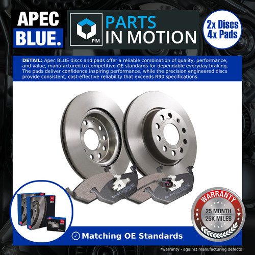 Vented brake discs - 2x,
