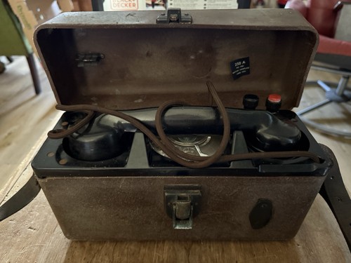 1940s vintage field telephone - 1940s,