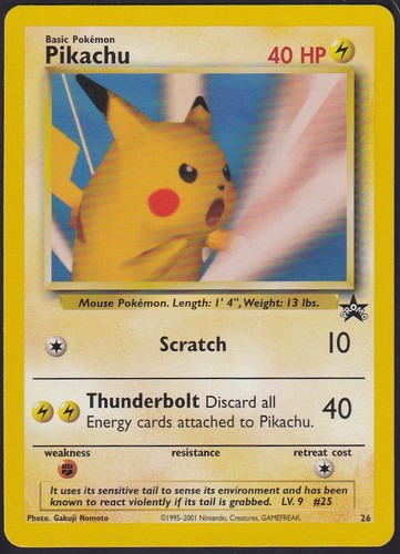 Pikachu pokemon promo wotc - promo,