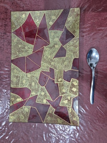 Vintage handmade platter tray - handmade, platter/tray