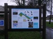 Photo A2 The Groe Park Builth Wells/Llanfair-Ym-Muallt Information boar c2015