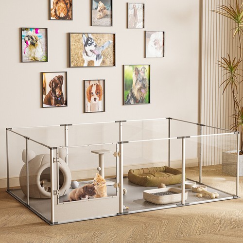 Large spacious acrylic dog - large,
