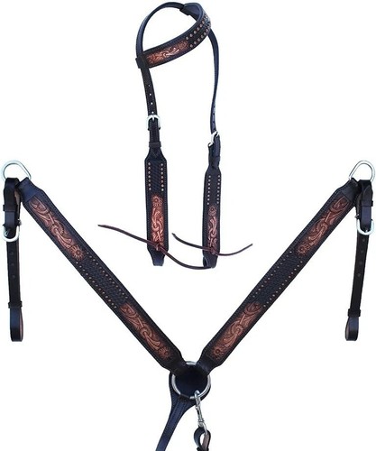Leather western tack - leather, set
