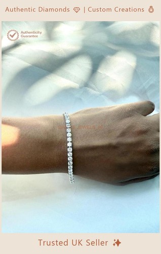 Round natural diamond tennis - diamond,