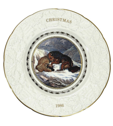 Coalport christmas 1986 bone - coalport,