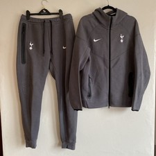 Size L Tottenham Hotspur Spurs FC Grey full Nike tech tracksuit player edition
