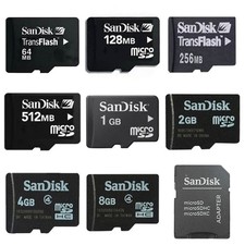 SanDisk 64 128 256 512MB 1 2 4