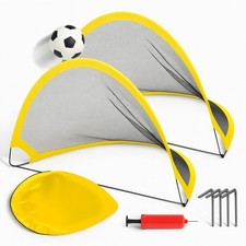 2x Kids Football Goal 80x62cm