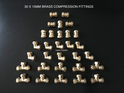 15mm brass compression - 30,