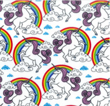 Cotton Poplin Fabric Unicorn