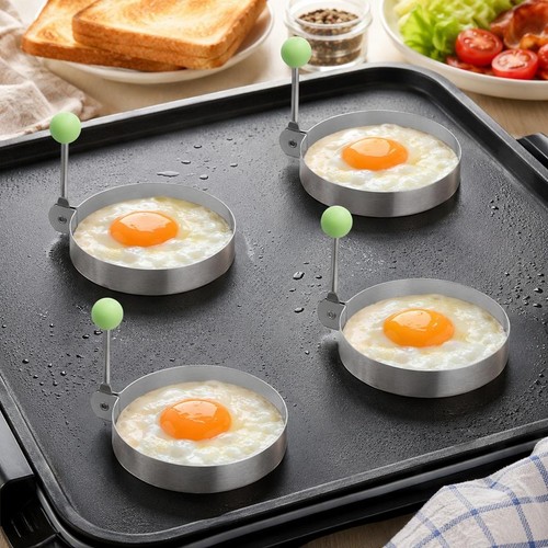 Stainless steel egg rings - steel,