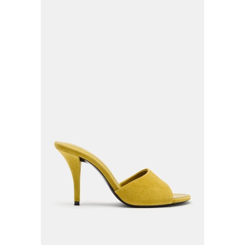 Zara suede heeled sandals - zara,