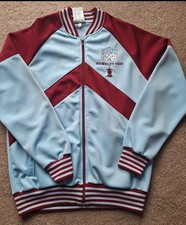 West Ham United 1980 Score Draw Wembley Football Track Jacket | Men's Large