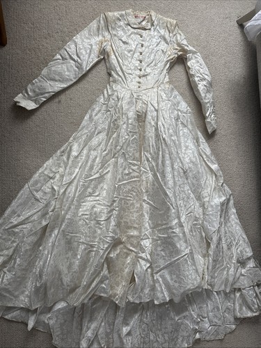 Vtg 1952 wedding dress - 1952,