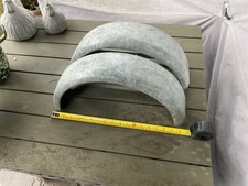 Pair of Galvanised Heavy Duty Trailers Mudguards, See Photos For Size ,Old Skool