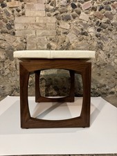 Vintage G Plan Teak Quadrille Stool - Retro / Danish Design / Mid Century