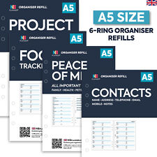 Filofax A5 Compatible organiser refills inserts dividers stickers FULL RANGE