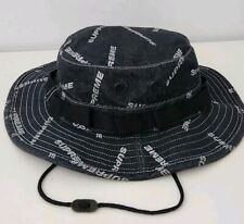 SS17 Supreme Denim Logo Boonie