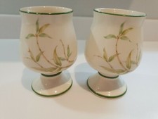 PRINKNASH POTTERY GOBLETS X2