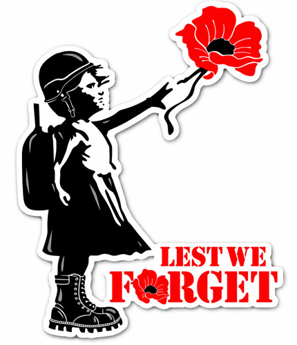 Lest forget banksy poppy - lest,