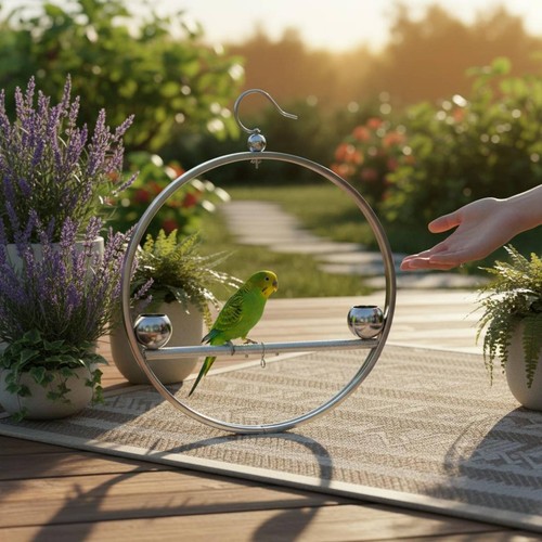 Stainless steel parrot - stainless,