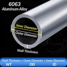 Aluminium round tube pipe - round,