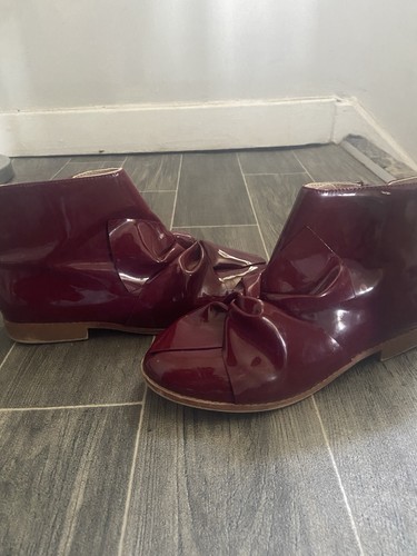 Zara girls patent effect ankle - girls,